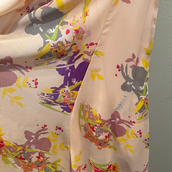 W118 by Walter Baker Blush Pink Abstract Floral Maxi Slip Full Length Flow Dress - Picture 10 of 16